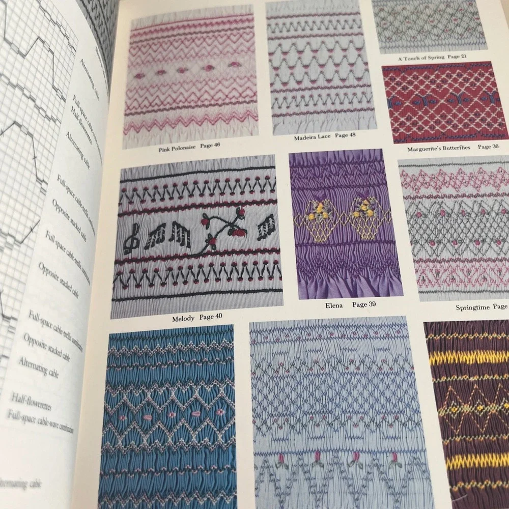 Vtg Smocking Crochet Pattern Book Lot of 5 English Heirloom Sewing Designs 5pc
